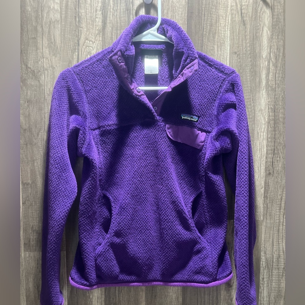 Patagonia Re-Tool Snap T Pullover Jacket Women's XS REI Co-op Purple Winter - Picture 2 of 5
